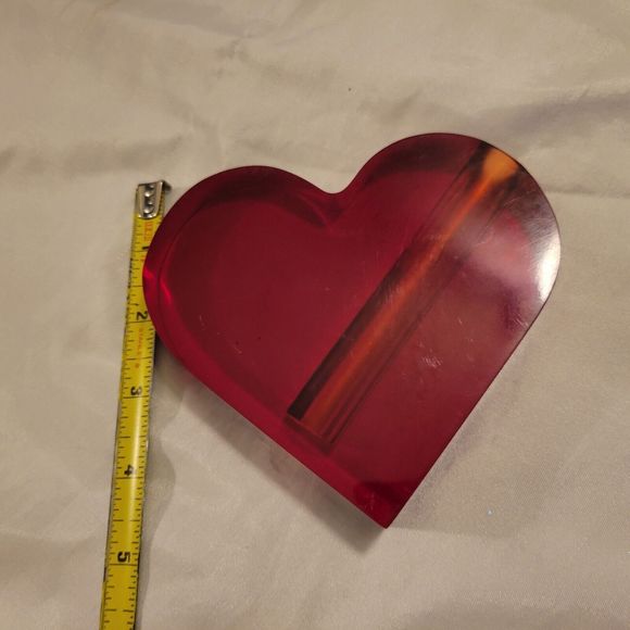 Telefloral Red Fluecent Tilted Bud Vase Valentines - Picture 1 of 3